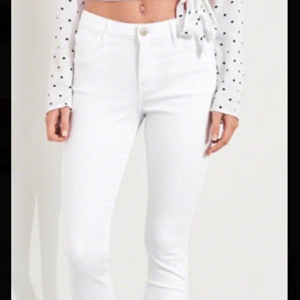 Hollister White Super Skinny Jeans